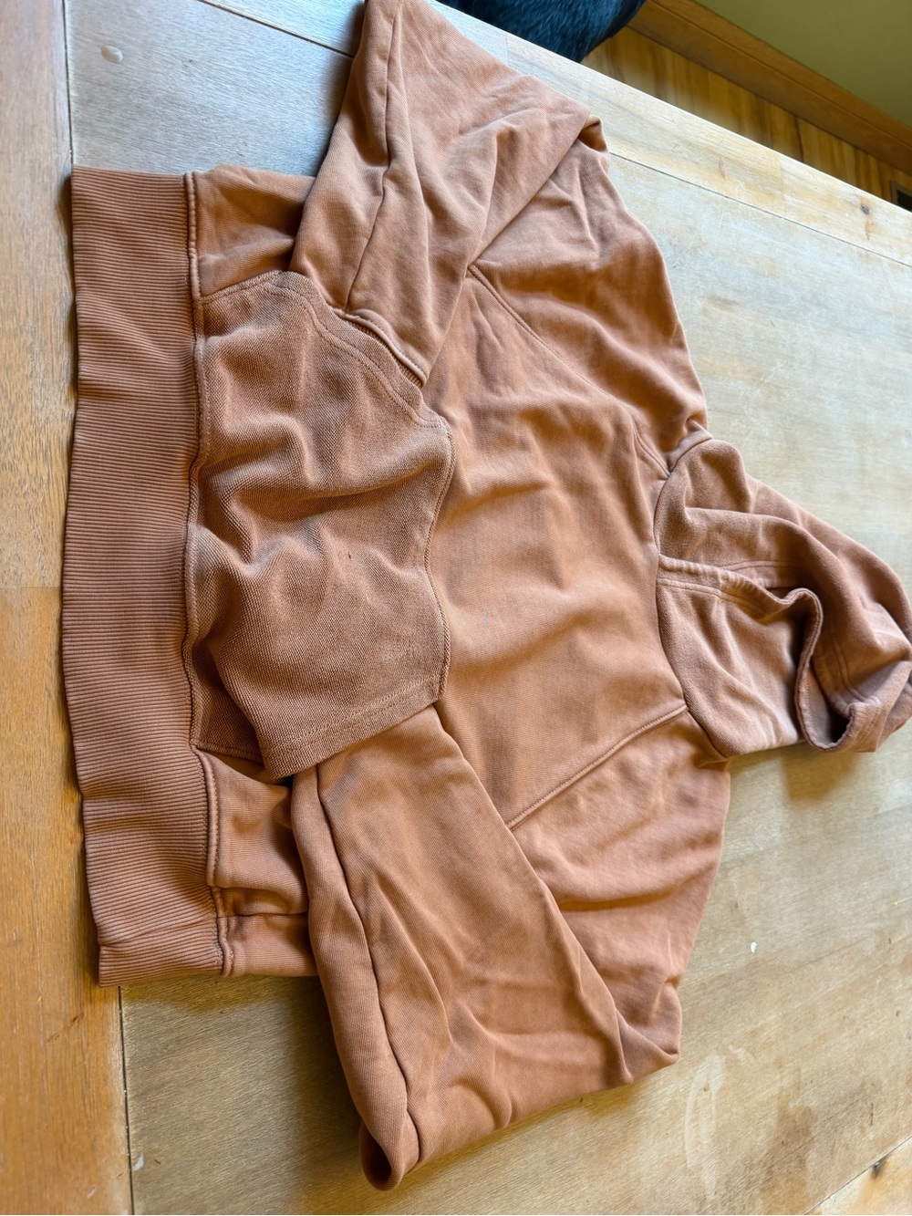aerie Rust Brown Cropped Hoodie